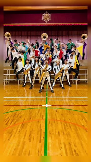 岡山県倉敷翠松高校でのジョジョ吹奏楽演奏