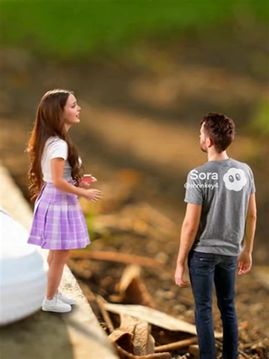 a tiny man shrinks a woman #shrinking #shrinkingwoman