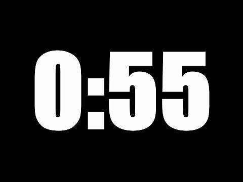 55 SECOND TIMER | LOUD ALARM ⏰