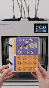 #SnapmakerShowcase 📚Stencil Book (Organizer) 📐 Geometry. Alphabets. Curves. All in one place! 3D print your own one—easy to use for sketching, note-taking, and daily creativity. You can flip through it just like a notebook! 🔠 💡 🙌 Back U1 on #Kickstarter: https://bit.ly/45H5Q02 🔹 Project Specs 🎨 Designer: 3D KIMBA (MakerWorld) 🕒 Total Print Time: 8.47h 🪀 Total Filament Used: Snapmaker TPU SnapSpeed PLA — 46.79g 🔄 Filament Changes: 92 〰️ Layer Height: 0.2 mm 🪛 Hot End: 0.4 mm Hardened S