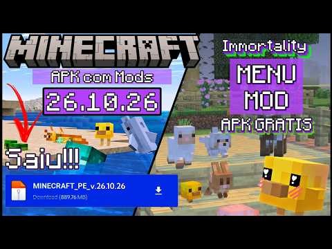 IT'S OUT!! Minecraft PE 26.10.26 MOD MENU! NEW UPDATE