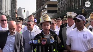 New York City crane collapse injures six after fire