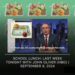 137K views · 3 comments | Did you catch the school lunch segment from the latest episode of Last Week Tonight with John Oliver? 凌 FoodCorps is proud to have supported bringing this story to the national stage, highlighting the urgency of making meals free for all kids! Watch the full segment: https://bit.ly/3XpM6tL | FoodCorps | Facebook