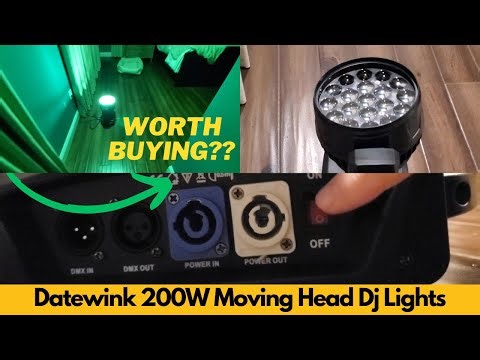 Datewink 200W Moving Head Dj Lights, Stage Lights by DMX 512 Sound Activated Control - Worth It?