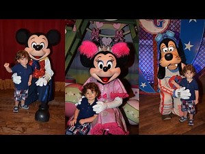 Meeting Talking Mickey Mouse Minnie Mouse Donald Duck Daisy Duck & Goofy at the Magic Kingdom
