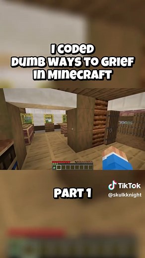 I coded dumb ways to grief in Minecraft | #systemzee #minecraft #viral #coded