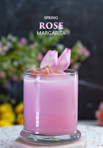 Finest Call Rose Syrup Margarita Recipe