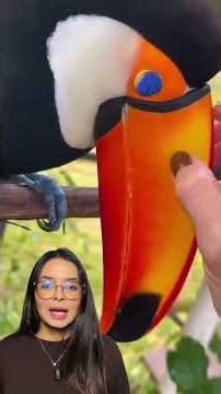 The toucan's exotic beak, despite its size, is light and resistant.
