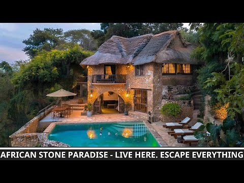 This Breathtaking African Home Will Leave You Speechless | Stone Villa with Pool Tour