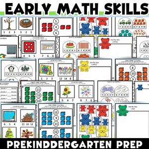 PRESCHOOL MATH COUNTING ACTIVITIES SKILLS •  PRE-K • KINDERGARTEN PREP