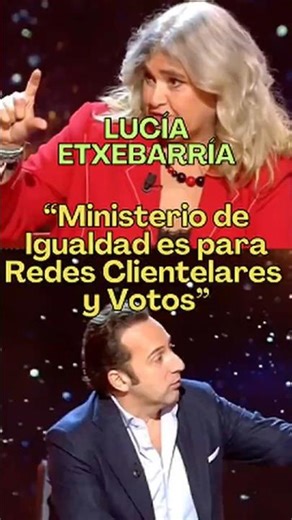 España: Red Clientelar del Ministerio de Igualdad: Lucía Etxebarría #shorts #españa #pedrosanchez