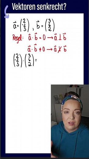 Sind zwei Vektoren senkrecht? Skalarprodukt erklärt!