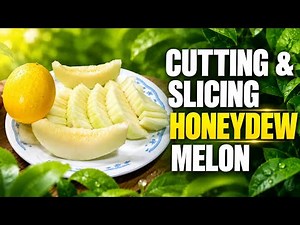 Cutting, Slicing Honeydew Melon into cubes the easy way. | Jon & Memeh