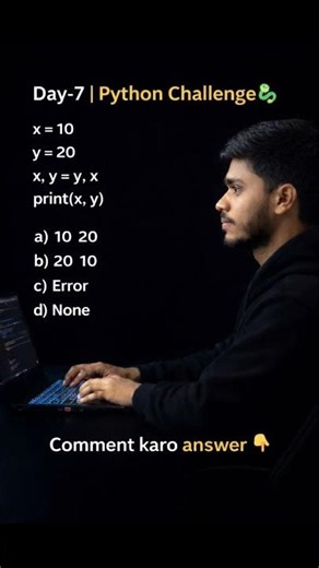 Day 7|| Python Challenge #shorts#ytshorts#youtubeshorts#python#coding#codesnax01