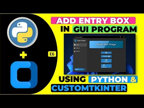 How to Add Entry Widget & Take Input from User in CustomTkinter & Python - E6 - Hindi - Harsh Nagar