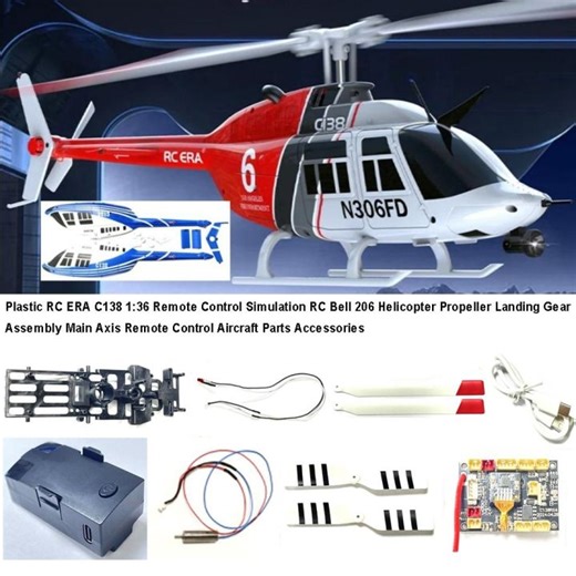 INNEED ERA C138 1:36 RC Remote Control Helicopter Plastic Multistyles Simulation RC Bell 206 Helicopter Propeller Landing Gear Assembly | Lazada PH
