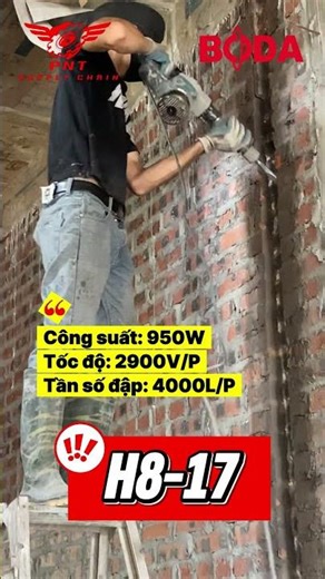 H8-17 _ Powerful and Durable Demolition Hammer - Anti-Vibration for Peace of Mind