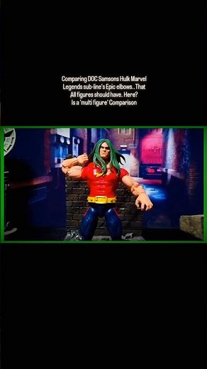 Incredible Hulk Marvel Legends Doc Samson & Arm Articulation Comparisons to Others! #shorts