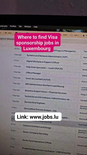 Where to find visa sponsorship jobs in Luxembourg. #RelocateToGermany | Bimi Chiatii