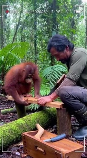 What Was A Baby Orangutan Doing Here? CCTV Reveals All
