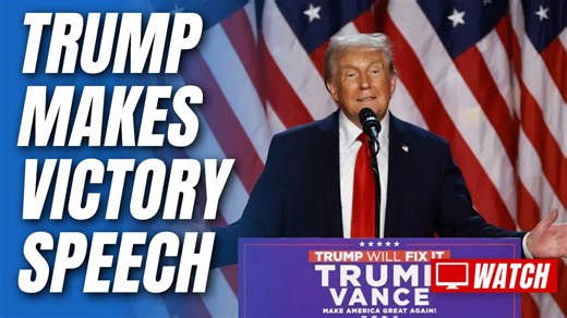 Trump Delivers Victory Speech to Supporters