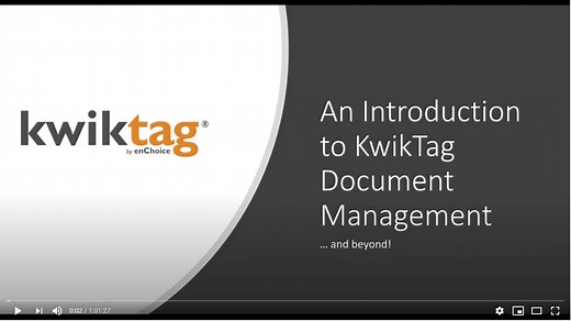 An Introduction to KwikTag Document Management (Video)