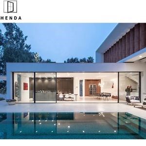 [Hot Item] Building Material Shop Front Door Alu Aluminium Alloy Aluminum Tempered Lowe Glazed Sliding Door