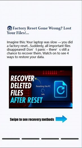 Recover Files After Factory Reset Windows 11 (Fast & Easy Guide)