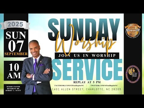 Sunday Worship - "We Are Not An Afterthought" - Reverend Dr. Robert C. Scott
