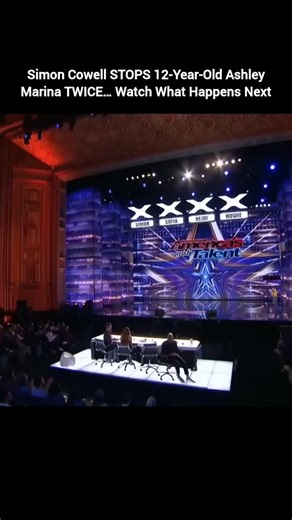 2.1K views | Simon Cowell STOPS 12-Year-Old Ashley Marina TWICE… Watch What Happens Next AGT! Check Full Video In First Comments.  | Purple Butterfly | Facebook