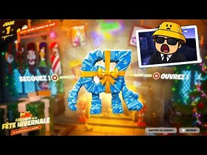 J'ouvre TOUS LES CADEAUX du Chalet Fortnite ! (Fête Hivernale)