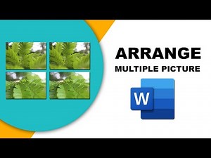 How to arrange multiple pictures on one page in word