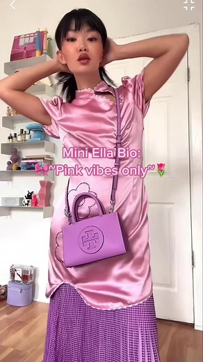 Mini Ella Bio - Stylish Tory Burch Hand-Crocheted Tote Bag