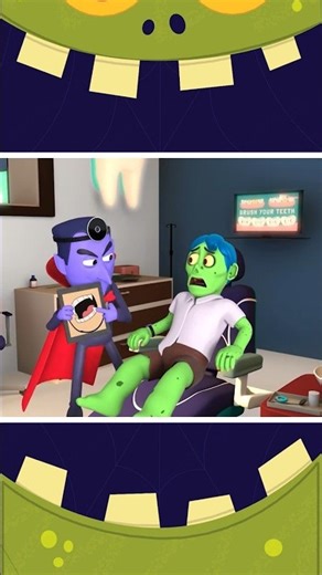 👻🎶 Zombies Zombie Fix Those Teeth #shorts #kidssongs #rhymes #spooky #halloween