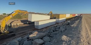 Border shipping containers to be removed by the end of the week