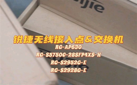 今日说说一些锐捷品牌的产品