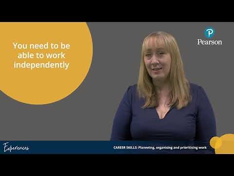 Planning, prioritizing and organizing skills - training videos for students