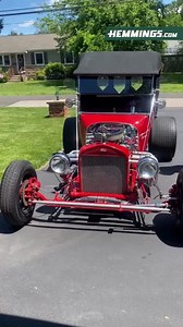 10K views · 199 reactions | Get behind the wheel of this 1923 Ford Model T T-bucket kit car, a true custom classic! Featuring a Chevy 350, ceramic-coated headers, and an MSD ignition, this hot rod is all about performance. With only 4,700 miles, it's practically untouched! A must-see for any classic car enthusiast. Available Now bit.ly/3TuDBfq #HemmingsFinds #ClassicCars #HotRod #CustomCars #ModelT #Chevy350 | Hemmings | Facebook