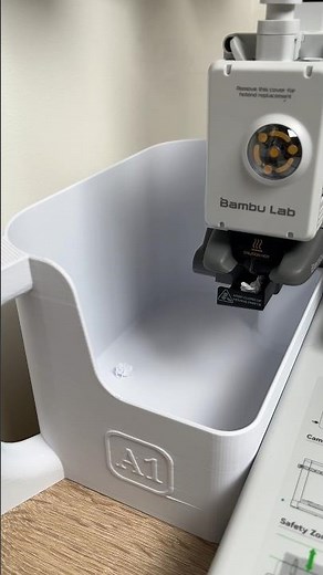 3D Printed Poop Bucket for Bambu Lab A1 Printer#3dprinting #bambulab #maker