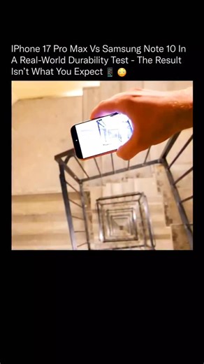 sci || tech || history on Instagram: "This stress test puts design vs durability head to head, and the result is shocking! 📱 💥 Smartphones today are engineered with radically different priorities, and this drop test reveals exactly why one survives impacts better than the other. Samsung’s design relies on a rigid metal frame, reinforced corners, and a slightly recessed display, which distributes impact across the chassis instead of letting it travel directly into the screen. That structural ri