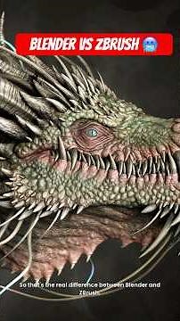 Blender vs Zbrush Final Comparison #3d #zbrush #blender #sculpt #3danimation #3dprinting #vs #cgi