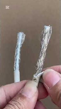 Technique way to joined antenna cable #industrialelectrician #fypシ゚viral