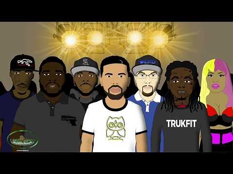 Eminem vs Drake - Rap Battle (LT Animated Cartoon)