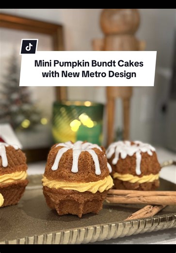 Mini Pumpkin Spice Bundt Cakes Recipe with New Metro Design