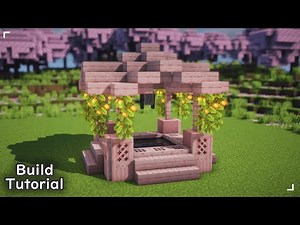 🌸 Cherry Blossom Well 🪣 | Minecraft Build Tutorial