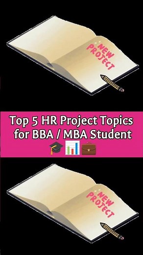 Top 5 HR Project Topics for BBA Students | Career Kickstart Series #shorts #shortsfeed