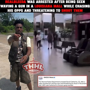 #realbleeda was arrested after being seen waving a gun in a louisiana mall while chasing his "opps" and threatening to shoot them | The Hip Hop Lab