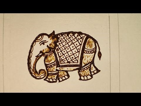 Easy Elephant Mehndi Design 🐘 | Bridal Henna Tutorial💜