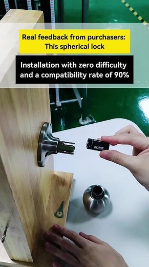 This smart cylindrical lock Installation with zero difficulty and a compatibility rate of 90%.