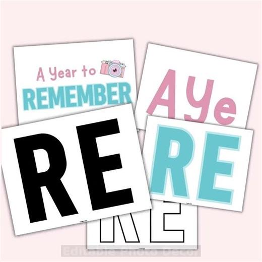 End of Year Display Kit – Editable Photo Decor